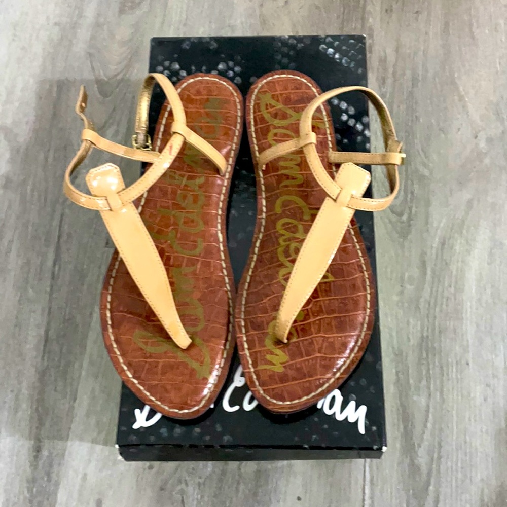 Sam Edelman Gigi,Almond Patent Sandals